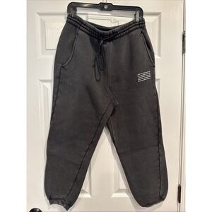 ALexander Wang Acid Wash Sweatpant In Dense Fleece Size Medium